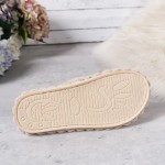 Slippers for Women Corduroy Memory Foam Indoor Slippers Open Toe Slip On Bedroom Comfy House Slide Slipper Shoes