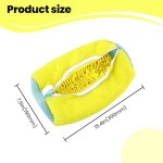 Reusable Shoe Washing Bag for Machine - Protective Laundry Shoe Cleaner with Chenille Fibers for Sneakers & Athletic Shoes - Yellow