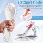 4D Cloud Soles Memory Foam Insoles for Men/Women - Arch Support Shoe Inserts with Acupressure Massage Foot Pain Relief & Fatigue Reduction for Sports/Running(US-Unisex-9-10)