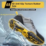 Steel Toe Shoes for Men Women Work Sneakers Safety Shoes Indestructible Comfortable Lightweight Breathable Safety Puncture Proof Shoes for Constructions