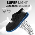 Steel Toe Shoes for Men Lightweight Loafers Slip On Safety Work Shoes Composite Toe Comfortable Non Slip Tennis Dress Sneakers