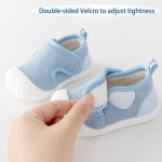 Baby Boys Girls First Walking Shoes Infant Sneakers Crib Shoes Lightweight Slip On Fall Winter Shoes