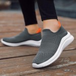 Womens Walking Shoes Mesh Casual Fashion Slip On Lightweight Breathable Sock Shoes Non-Slip Workout Hiking Sneakers