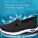 Generic Women's Orthopedic Walking Shoes - Lightweight, Loose Fit, Breathable, Soft Sole, Wide, Black, 41, 9