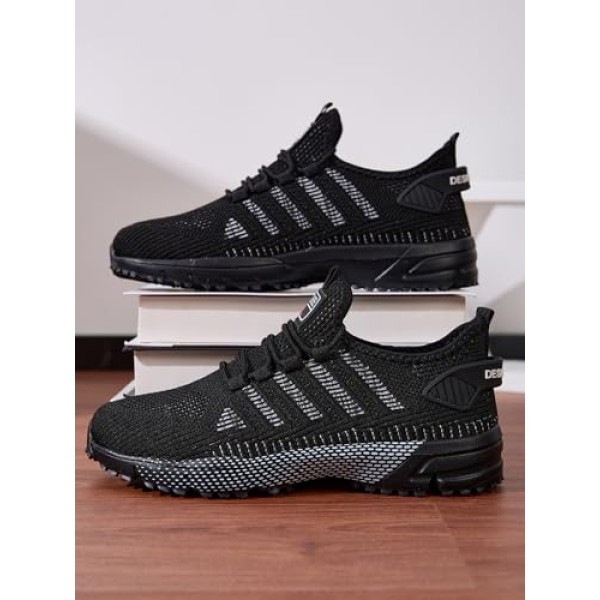 Men's Shoes Running Road Walking Sneakers Mesh Workout Shoes