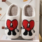 Generic Bad Cute Bunny Slippers: Red, Size 9.5-10 Women/8.5-8.5 Men