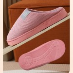 Unisex Mens Womens Memory Foam Scuff Slippers Casual Slip On Warm House Shoes Indoor/Outdoor Sandal Slippers With Rubber Sole