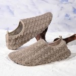 House Slippers for Women Men Slipper Winter Warm Thermal Sock Shoes Soft Lightweight Slip-On Indoor Outdoor