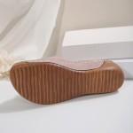 Orthopedic Wedge Sandals for Women Summer Dressy 2025, Flowers Open Toe Platform Sandals Casual Walking Slip on Sandals Boho Beach Sandals Dress Shoes Comfortable Outdoor Shoes